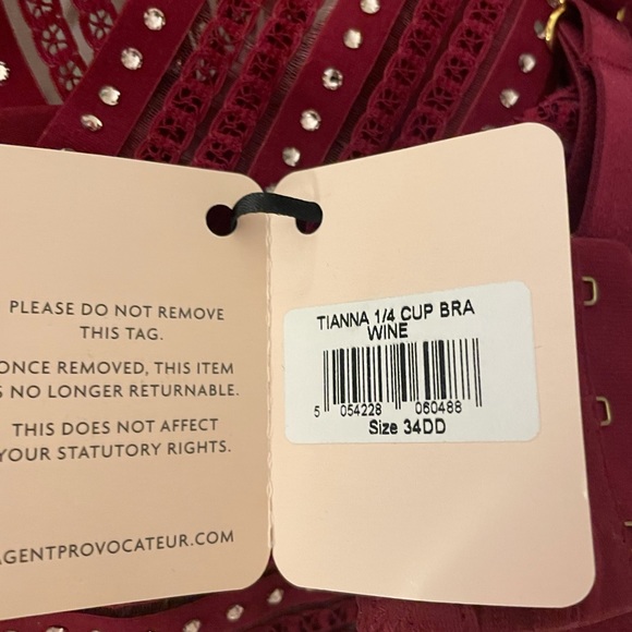 AGENT PROVOCATEUR STUNNING CRYSTAL 3 PIECE LINGERIE SET - Picture 4 of 5